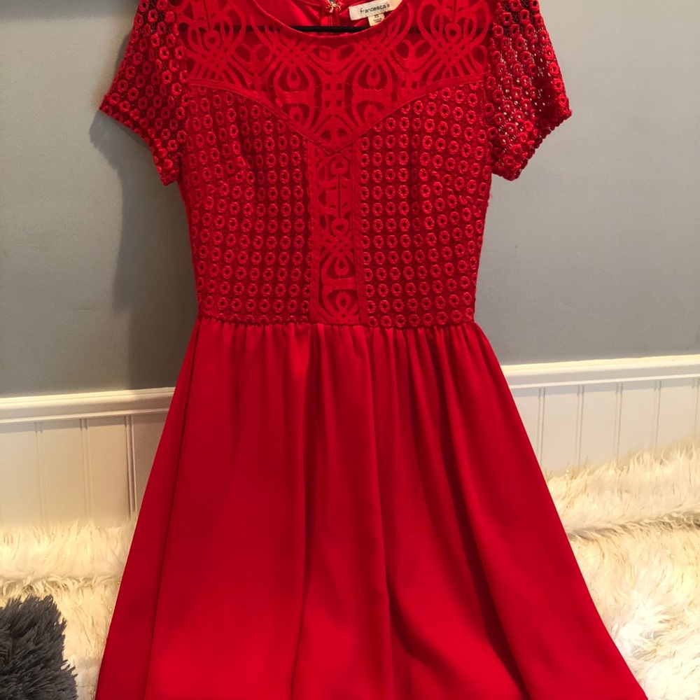Red dress from Francesca’s